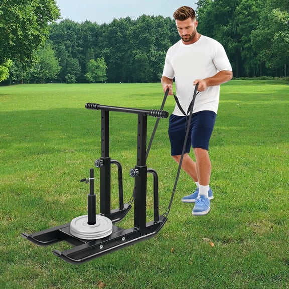 Modern Floorstanding Fitness Sled Weight Sled For Home & Gym Training Weighted Training Sled