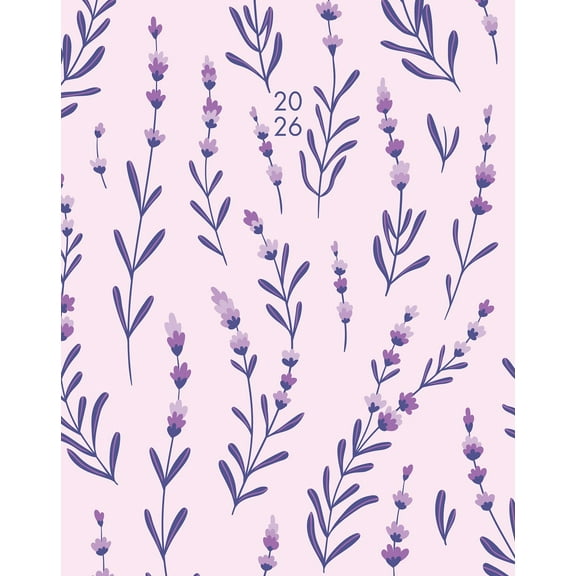 Modern Floral 2026 7.5" x 9.5" Booklet Monthly Planner