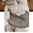 thumbnail image 1 of Modern Flower 36 Inch Table Runner, Abstract Minimalist Botanical Floral Farmhouse Dresser Scarf Cotton & Linen Tablerunner for Dining/Kitchen Island/Holiday Party Décor Small 13" x 36", 1 of 9