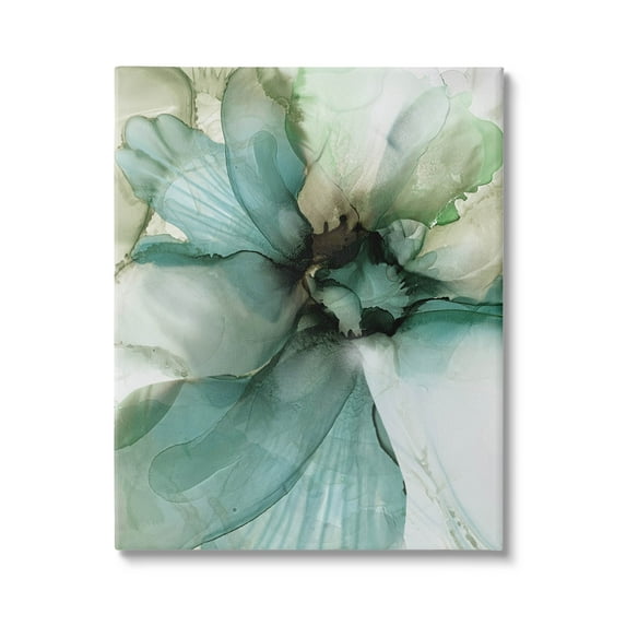 Modern Flower Petal Botanical Abstract Graphic Art Gallery Wrapped Canvas Print Wall Art