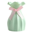 thumbnail image 1 of Modern Flower Vase with Bow Decoration, Shatterproof Plastic Vase for Dried And Fresh Arrangements, Elegant Home Decor for Tabletop, Wedding, And Centerpiece Use, 1 Vase, 1 of 9