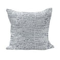 thumbnail image 1 of Modern Fluffy Throw Pillow Cushion Cover, Genius Smart Student Math Geometry Science Numbers Formules Image Art, Decorative Square Accent Pillow Case, 20" x 20", Dark Purple and White, by Ambesonne, 1 of 5