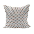 thumbnail image 1 of Modern Fluffy Throw Pillow Cushion Cover, Geometrical Image with Colorful Rhombus and Bold Borders Image Print, Decorative Square Accent Pillow Case, 16" x 16", White Seafoam and Coral, by Ambesonne, 1 of 5