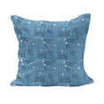 thumbnail image 1 of Modern Fluffy Throw Pillow Cushion Cover, Geometrical Image with Lines and Dots Circles Rounds Industrial Print, Rectangle Accent Pillow Case, 36" x 16", Turquoise Red and White, by Ambesonne, 1 of 5