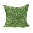 thumbnail image 1 of Modern Fluffy Throw Pillow Cushion Cover, Leather Like Natural Contemporary Image with Stars Geometric Shapes Art Image, Decorative Square Accent Pillow Case, 24" x 24", Lime Green, by Ambesonne, 1 of 5