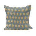 thumbnail image 1 of Modern Fluffy Throw Pillow Cushion Cover, Starry Night Pattern in Conceptual Art Style with Retro Details Print, Decorative Square Accent Pillow Case, 36" x 36", Apricot Mustard, by Ambesonne, 1 of 5
