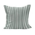 thumbnail image 1 of Modern Fluffy Throw Pillow Cushion Cover, Vertical Thin and Bold Stipes Optical Pattern Retro Style Abstract Print, Decorative Square Pillow Case, 18" x 18", Pale Sage Green White, by Ambesonne, 1 of 5