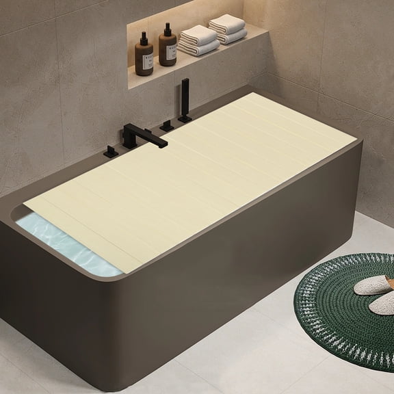 Modern Foldable Bathtub Tray, Waterproof Design for Relaxing Baths, Holds Wine, Shower Gel, and More, Stylish and Functional Bathtub Accessory