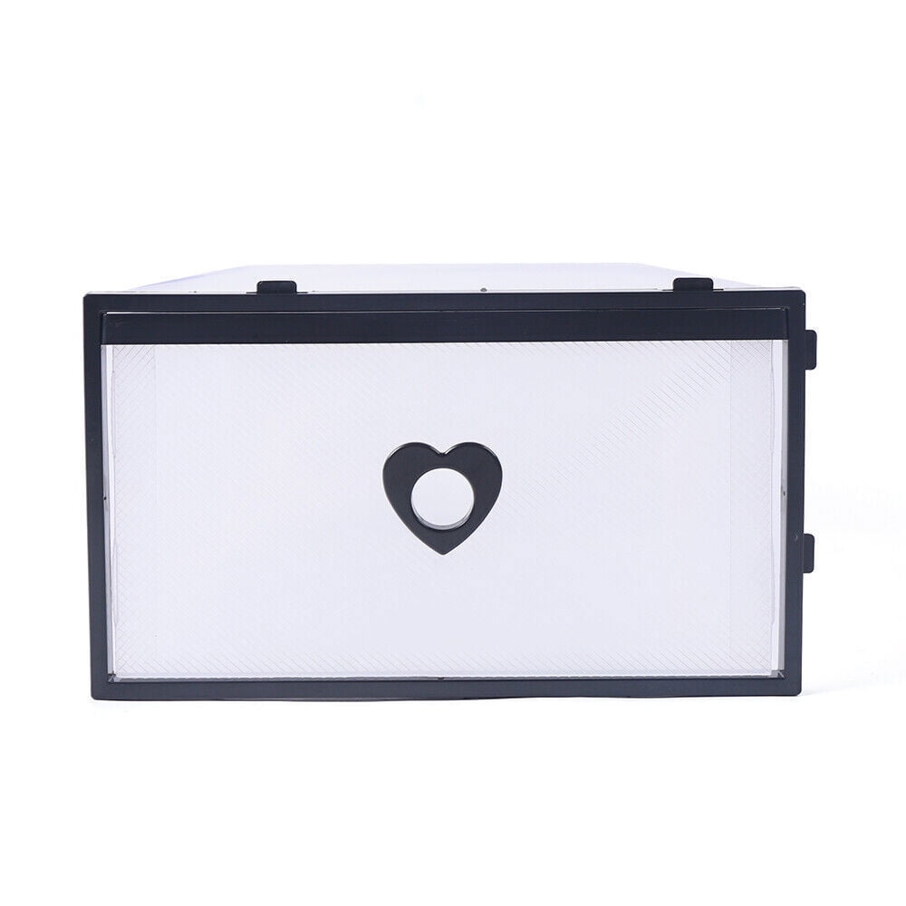 Modern Foldable Plastic Transparent Shoe Box Storage Clear Stackable