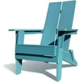 thumbnail image 1 of Krikacy Folding Adirondack Chair, All-Weather HIPS Plastic for Patio Deck Garden, Fire Place (Teal), 1 of 6