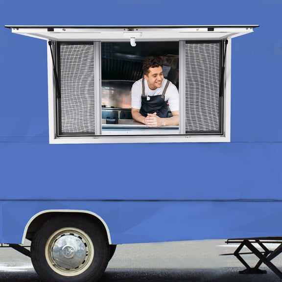 Modern Food Truck Service Window Food Truck Window 48"X30" Concession Window for Food Trucks, Motor Homes