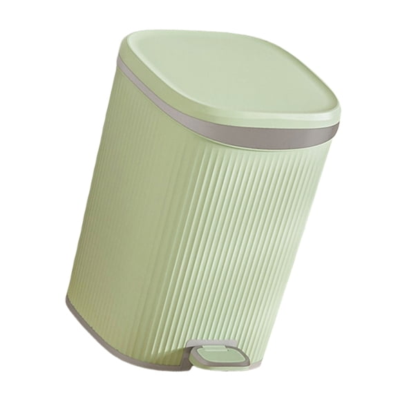 Modern Foot Operated Garbage Bin with Sealed Lid to Odors, Wastebasket Step Trash Can Perfect for Home Office