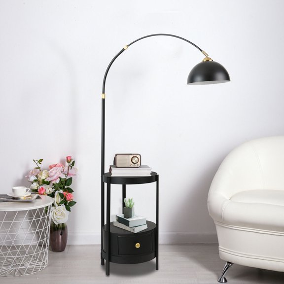 Modern Foot Switch Floor Lamp Standing Reading Light Bedroom Living Room Light W/o Bulb for Living Room