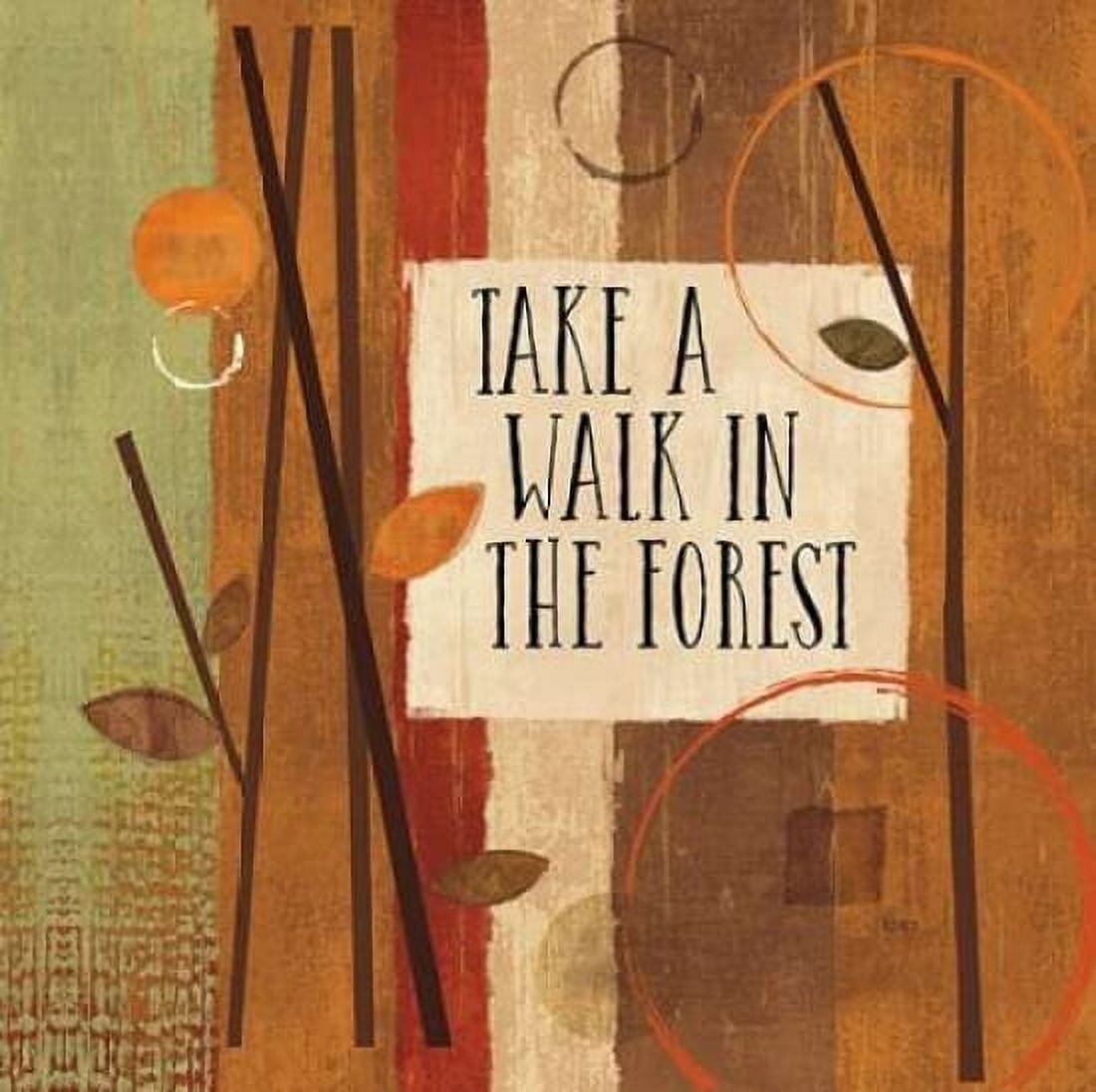 Modern Forest Quotes I Canvas Art - Veronique Charron (24 x 24)