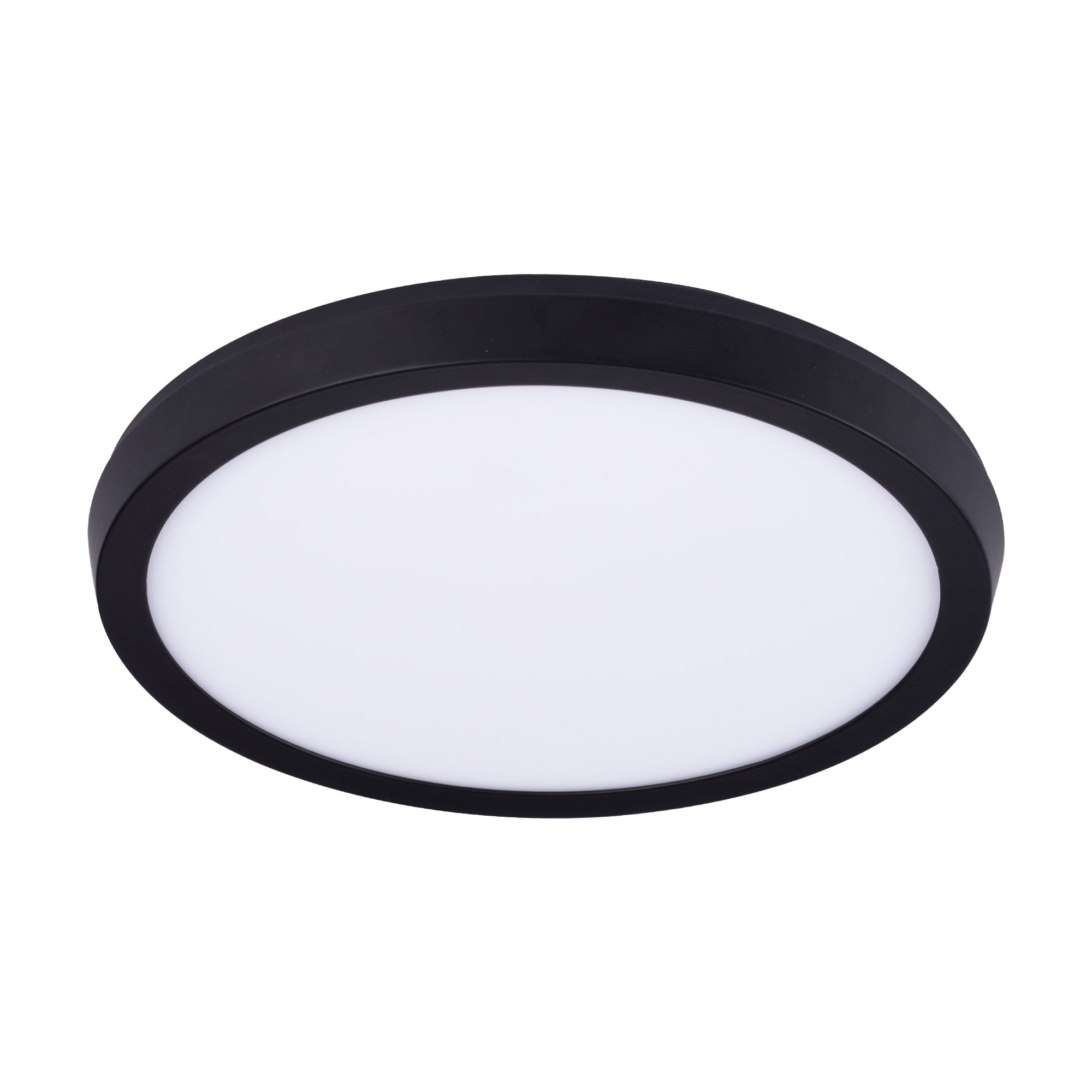 Argo Ultra-Slim Black Aluminum LED Flush Mount