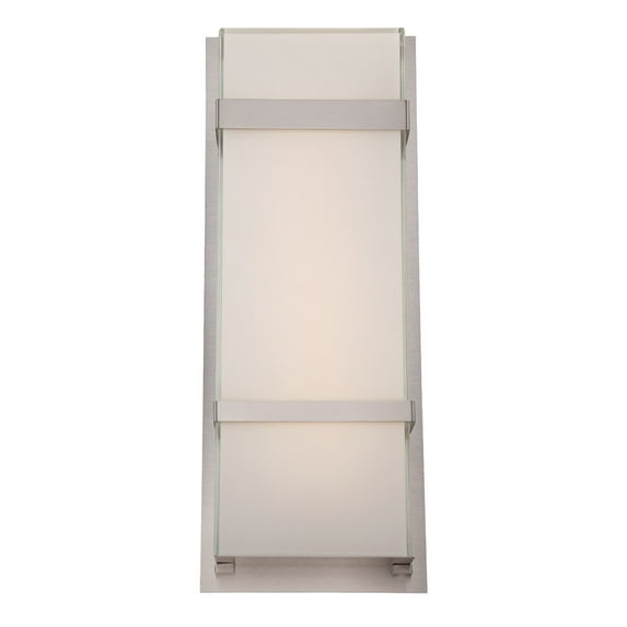 Modern Forms WS-W1621-SS Contemporary Modern LED Outdoor Wall Mount from Phantom Collection in Pwt, Nckl, B/S, Slvr. Finish, Gold Leaf