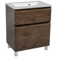 thumbnail image 1 of Modern Free Standing Bathroom Vanity with Washbasin | Comfort Collection | Non-Toxic Fire-Resistant MDF-24"-Simple Collection 24", 1 of 2