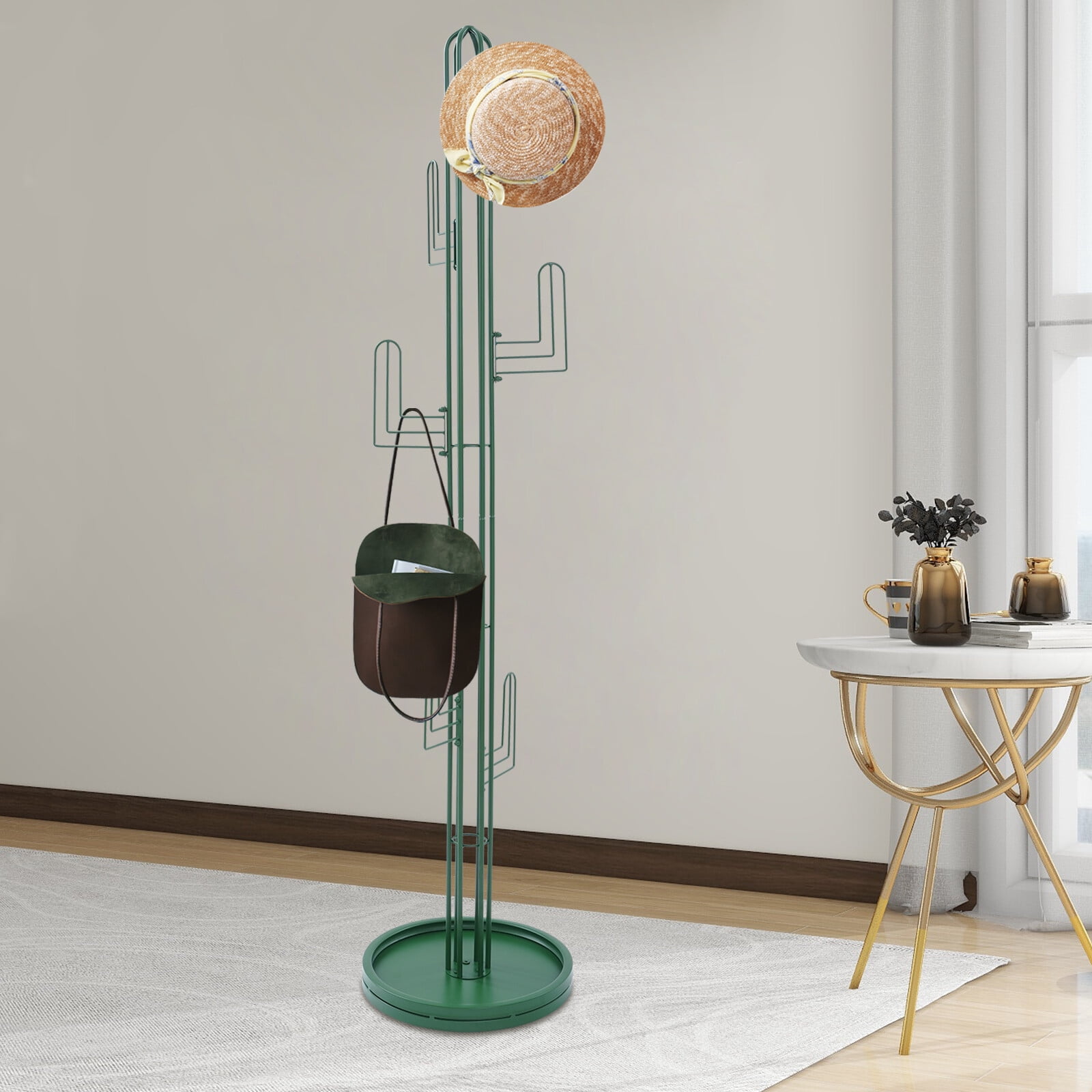 Green Clothing Rack Modern Freestanding Green Clothing Rack Stand Freestanding Coat Rack ...