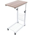 thumbnail image 1 of Modern Freestanding Sofa Table Snack Laptop Table Tea Table Multiple Stable End Table Bedside Sofa Side Table Hospital Overbed Rolling Tray Adjustable Height w/Wheels Furniture Living Room&Home, 1 of 18