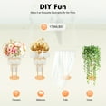thumbnail image 1 of Modern Freestanding Wedding Gold Crystal Flower Stand Crystal Flower Stand Round Pedestal Stand, 1 of 19