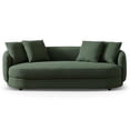 thumbnail image 1 of Modern French Boucle - 3 Seat, Dark , High Foam, Solid Wood, Living Room Beauty, 82.68 In. W X 28.36 H Couch Foam Filled, Mid-century Style For Reading Nook,, 1 of 2