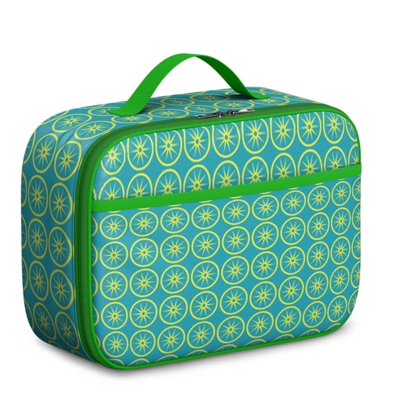 Modern Fresh Lemon Print Lunch Box - 8-Hour Thermal Retention, Leakproof & Lightweight