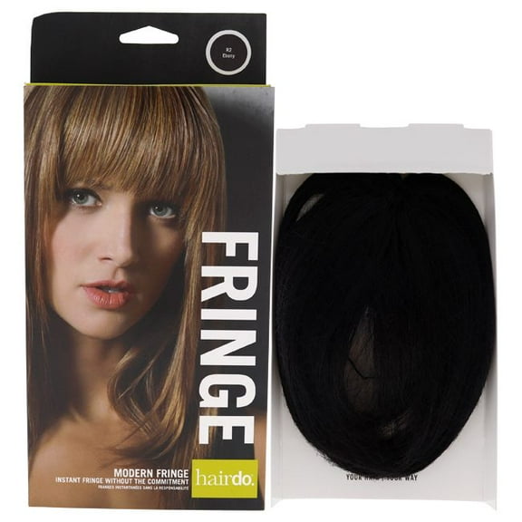 Modern Fringe Clip In Bang - R2 Ebony by Hairdo for Women - 1 Pc Hair Extension