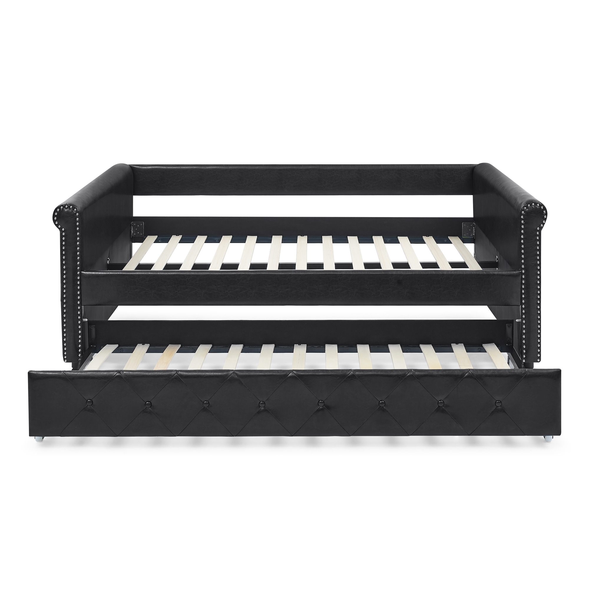 Modern Full Daybed & Twin Trundle Daybed with Trundle Upholstered