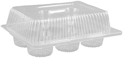 Modern Functional 6-Compt Hinged Cupcake Carrier 9.375 x 6.75 x 4 ...