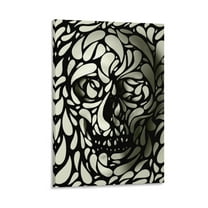 Modern Funny Design Skull Art Poster Canvas Art Poster And Wall Art Picture Print Modern Family Bedroom Decor Posters