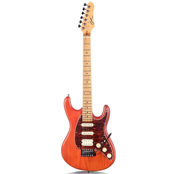 Modern-GST Electric Solid Body Guitar 6 Strings Coma Red
