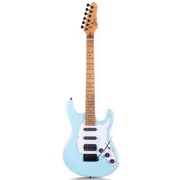 Modern-GST Electric Solid Body Guitar 6 Strings Daphne Blue
