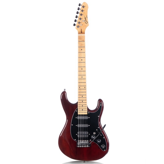 Modern-GST Electric Solid Body Guitar 6 Strings Mocha