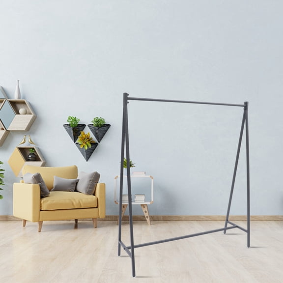 Modern Garment Rack, High-Temperature Baking Paint Finish, 44.09lbs Capacity with Triangular Support, Perfect for Retail Display