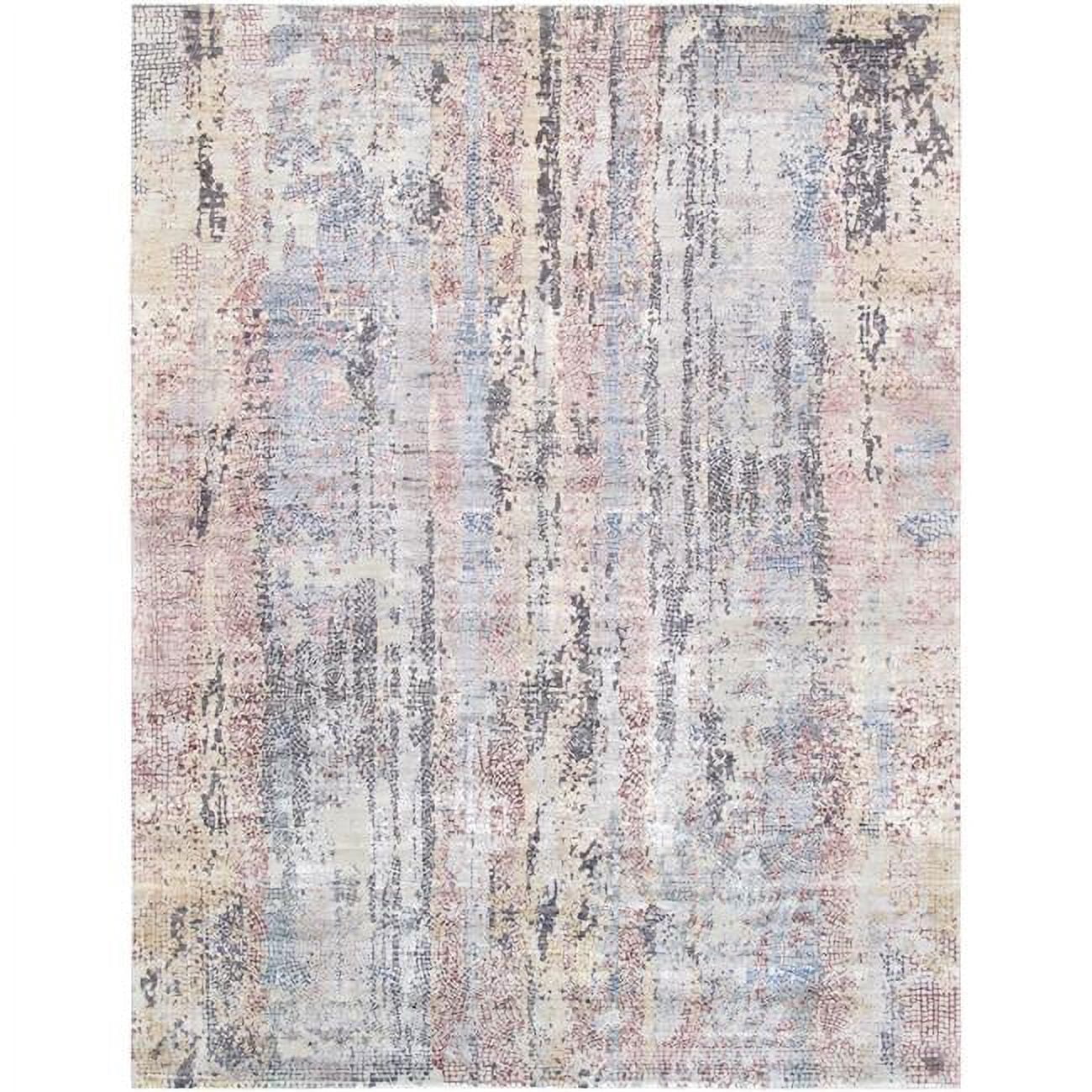 Gemstone Rug Modern Gemstone Collection Hand-Knotted Silk & Wool Area Rug 8 ft. 2 in ...