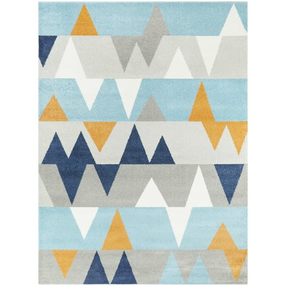 Modern Geometric Abstract Area Rug