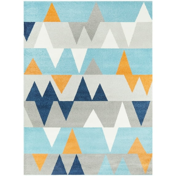 Modern Geometric Abstract Area Rug