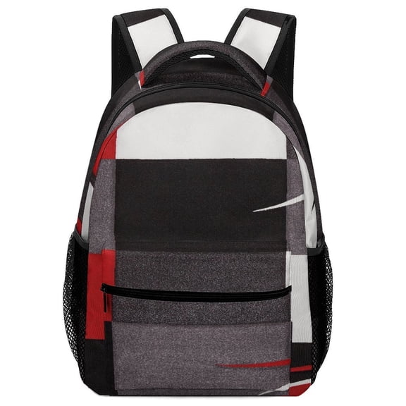 Modern Geometric Backpack for Business Daypack College Canvas Bags Durable