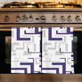 thumbnail image 1 of Modern Geometric Blue Kitchen Towels Set of 1, Abstract Minimalist Artwork Lines Absorbent Dish Towels for Kitchen, Microfiber Hand Towel, Quick Drying Tea Towel for Cleaning Decorative Dishcloths, 1 of 7