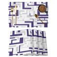 thumbnail image 1 of Modern Geometric Blue Placemats Set of 12 Abstract Minimalist Artwork Lines Place Mats Indoor Wipeable Table Mats Washable Cloth Dining Table Placemats for Kitchen Holiday Party Home Decor 13x19 Inch, 1 of 9