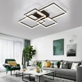 thumbnail image 1 of Brown LED Flush Mount Light Ceiling Light with Remote Control Dimmable Modern Geometric, 1 of 8