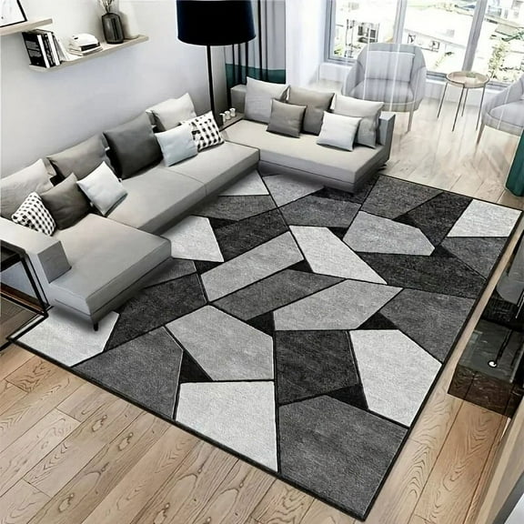 Modern Geometric Carpet for Living Room Decor Sofa Table Large Area Rugs Bedroom Bedside Foot Pad Hallway Balcony Floor Mat
