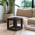 thumbnail image 1 of Textured Open Square Sculpture for Home Decor - Modern Geometric Ornament for Coffee Table and Mantel Decor - Accent Display for Living Room, Office, Bathroom, and Shelf - 9", Black, 1 of 10