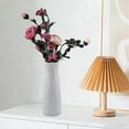 thumbnail image 1 of Modern Geometric Flower Vase, Plastic Decorative Vase for Home and Office, Sturdy Decor Container for Dry and Fresh Flower Arrangements, 1 of 6