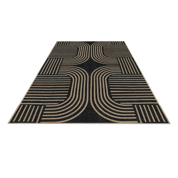 Modern Geometric Front Door Mat Indoor Outdoor 15.74x23.62 Inch Non Entryway Rug Washable Polyester Carpet for Living Room Patio Farmhouse Mud Dirt Trapper