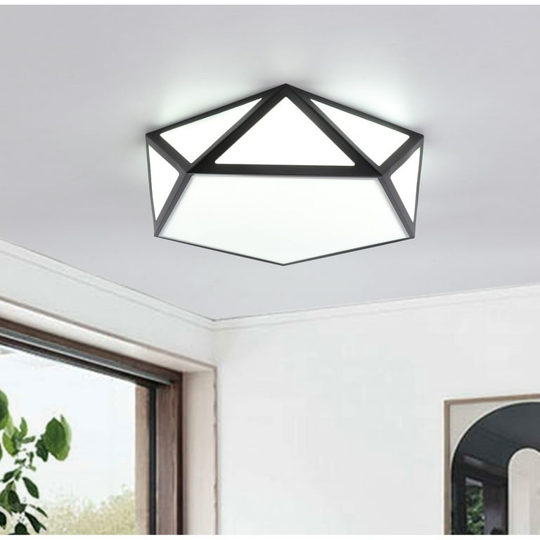 Geometric flush mount deals light