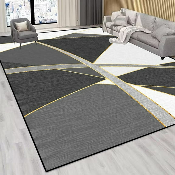Modern Geometric Large Living Room Carpet Red Colour Home ration Sofa Table Mats Large Area Soft Washable Rugs for Bedroom