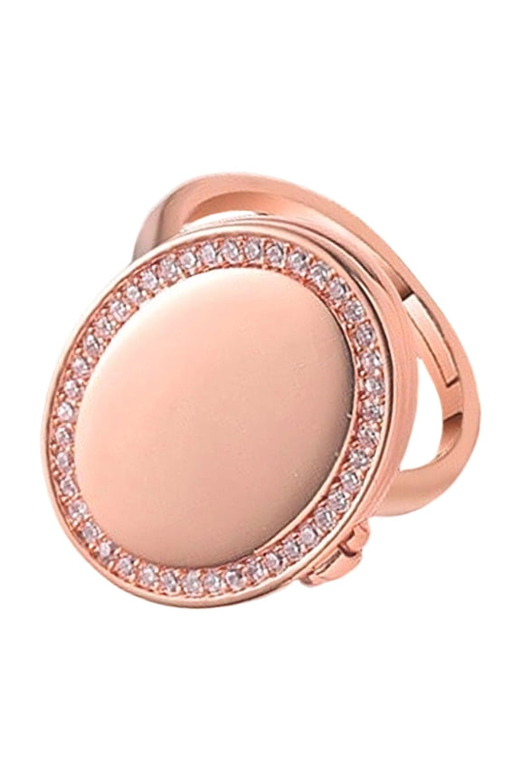 Modern Geometric Locket Rings with Concealed Holder Adjustable Opening Finger Rings Copper Finger Accessories