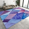 thumbnail image 1 of Modern Geometric Multicolor Area Rug, Abstract Watercolor Geometric Shapes Bedroom Rugs, Soft Low Pile Washable Non-Slip Carpet For Living Room Dining Room Kitchen Balcony 5 x 6ft, 1 of 6