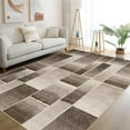 thumbnail image 1 of Modern Geometric Patchwork Area Rug, 2×6/5x7/ 8×10/9×12/ 10×13ft Large Rugs for Living Room, Collection Indoor Rugs for Bedroom, Throw Carpet Floor Decor for Entryway Dining Room Office Nursery, 1 of 8